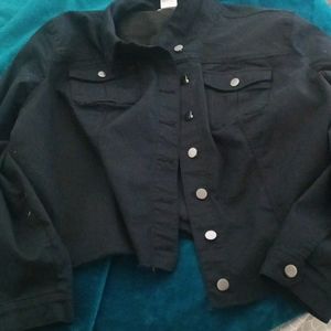 Black jean jacket